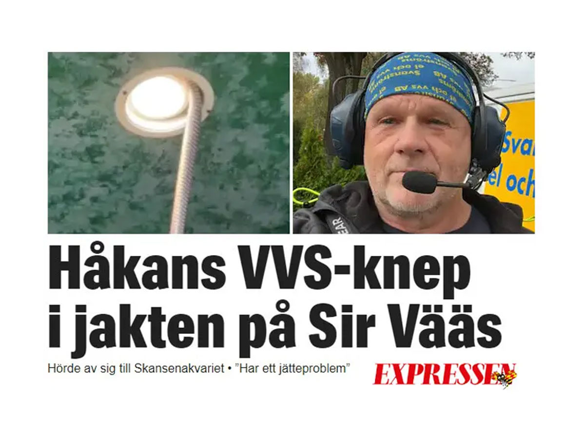 Svanströms El & VVS AB hjälper Skansen få tag på Sir Vääs